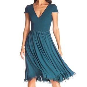 Dress the Population Deep Blue Midi Dress